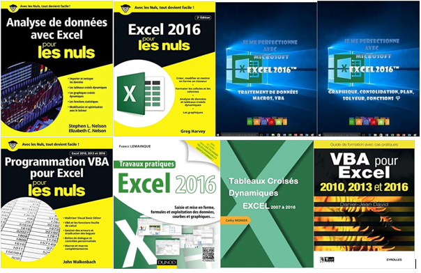 Pack livres Excel Apprentissage et perfectionnement