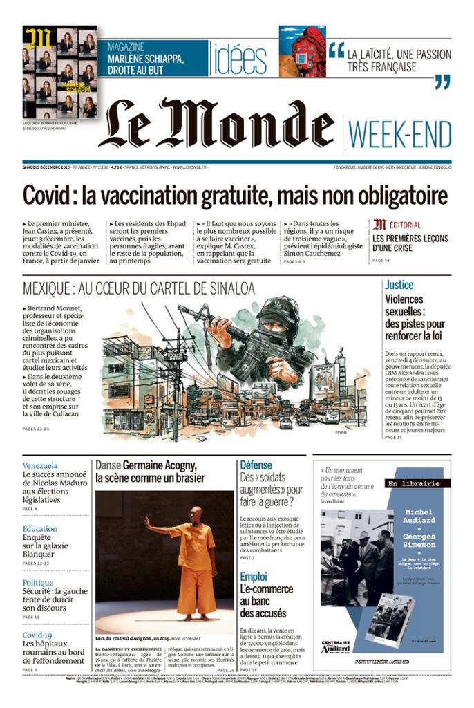 Le Monde Week-End Du Samedi 5 décembre 2020 