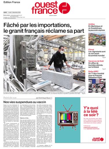 Ouest-France Édition France Du Lundi 7 Décembre 2020 