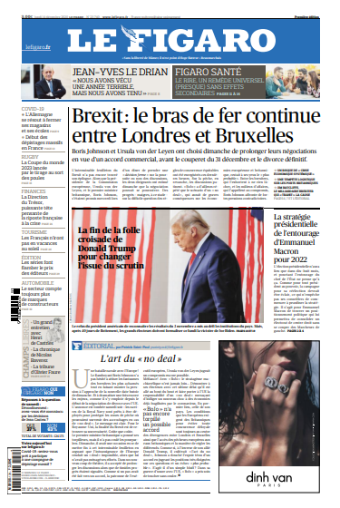 Le Figaro Du Lundi 14 Décembre 2020