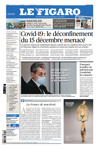 Le Figaro Du Mardi 8 Décembre 2020
