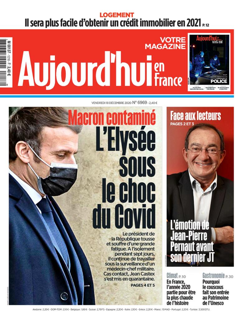 Aujourd’hui en France Du Vendredi 18 Décembre 2020