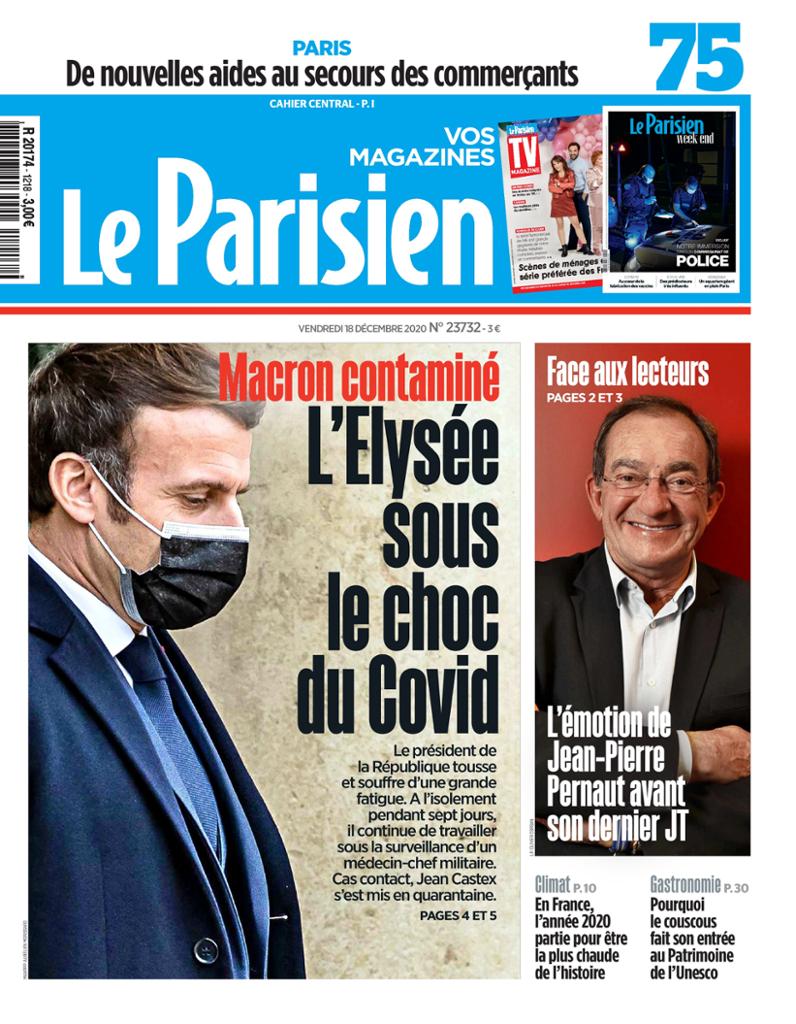 Le Parisien Du Vendredi 18 Décembre 2020