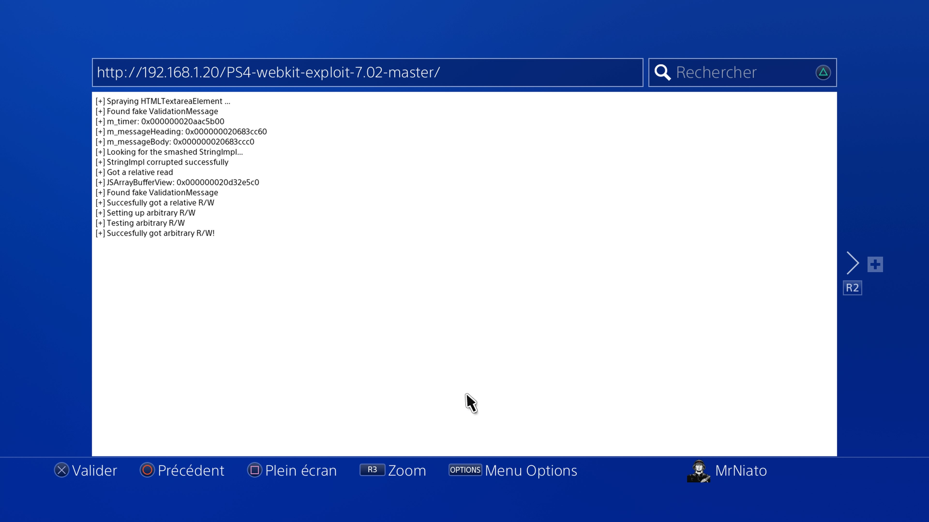 PS4] The webkit exploit has been ! | - The Independent Video Game Community