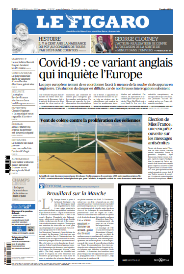 Le Figaro Du Mardi 22 Décembre 2020