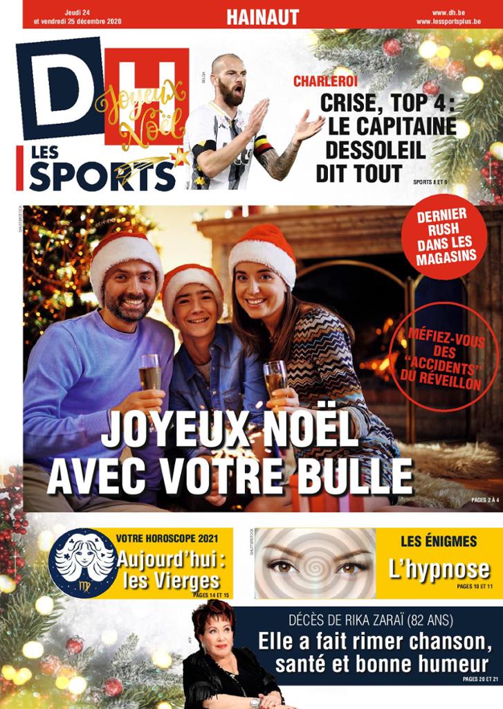  journaux Belges Du Jeudi 24 Décembre 2020