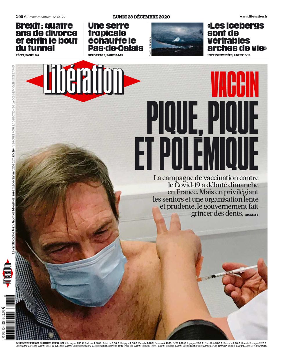 Libération Du Lundi 28 Décembre 2020