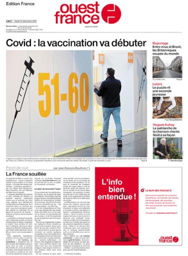 Ouest-France Édition France Du Mardi 22 Décembre 2020