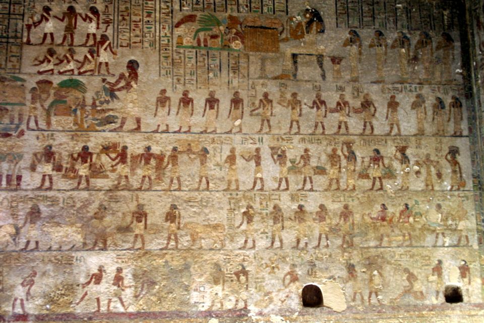 Peintures murales de la tombe de nomarque Khnoumhotep II