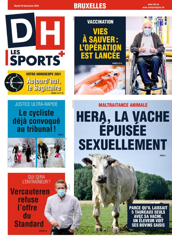 journaux Belges Du Mardi 29 Décembre 2020