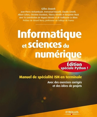 Informatique et sciences du numérique en terminale (edition Python)