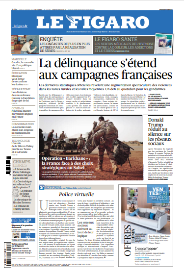 Le Figaro Du Lundi 11 Janvier 2021