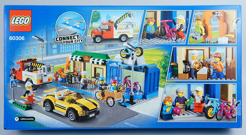 LEGO® City - La rue commerçante Set de construction avec camion, voiture et  figurines - 60306 - Lego - Achat & prix
