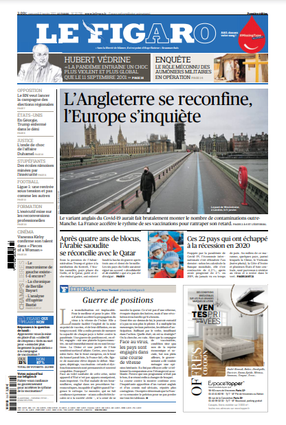 Le Figaro Du Mercredi 6 Janvier 2021