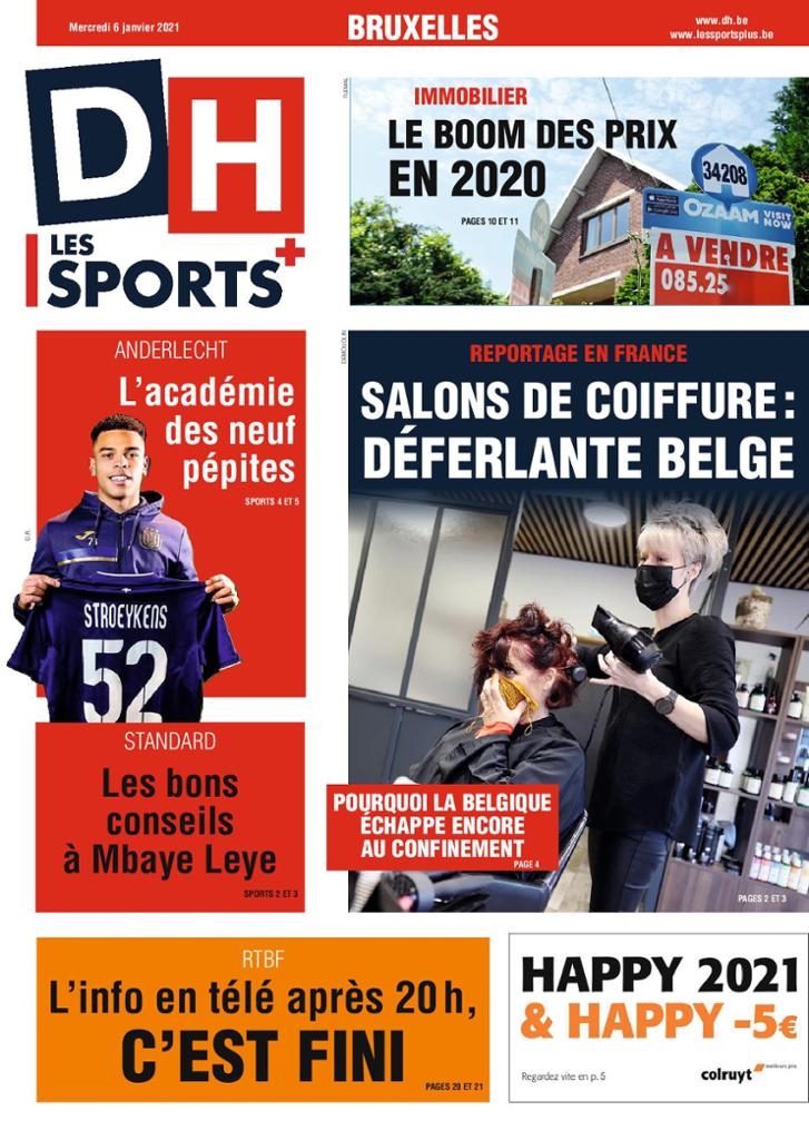 journaux Belges Du Mercredi 6 Janvier 2021