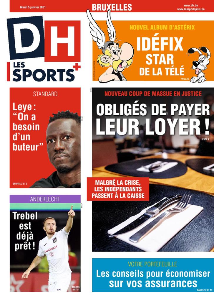 journaux Belges Du Mardi 5 Janvier 2021