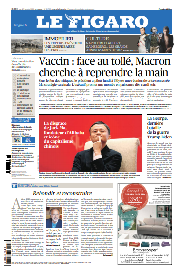 Le Figaro Du Mardi 5 Janvier 2021