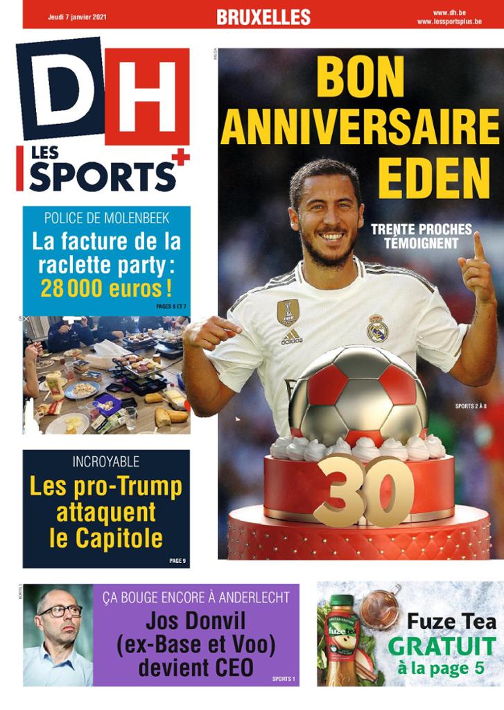 journaux Belges Du Jeudi 7 Janvier 2021