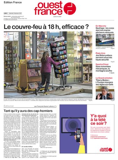  Ouest France Édition France Du Samedi 16 Janvier 2021