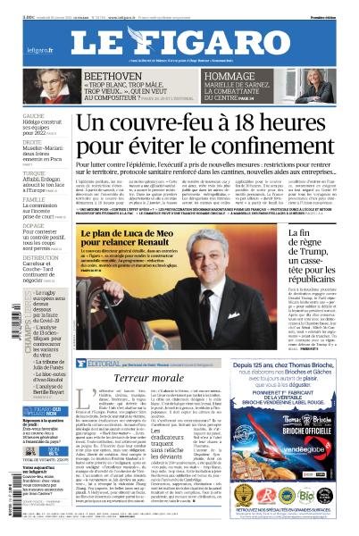 Le Figaro & 3 Supplément spécial Du Vendredi 15 Janvier 2021
