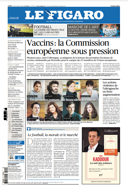 Le Figaro Du Jeudi 14 Janvier 2021