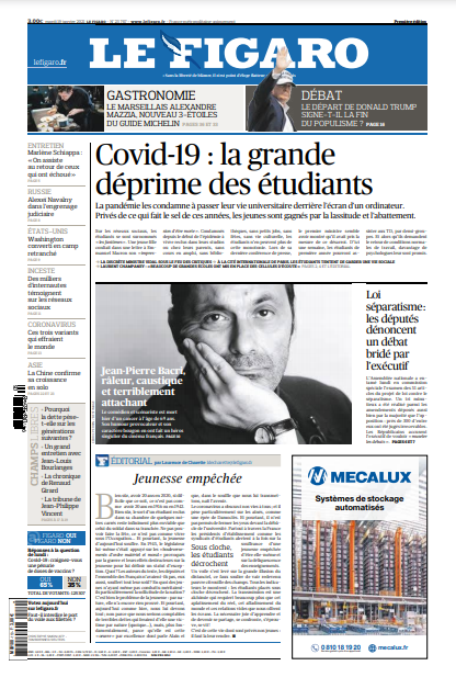 Le Figaro Du Mardi 19 Janvier 2021