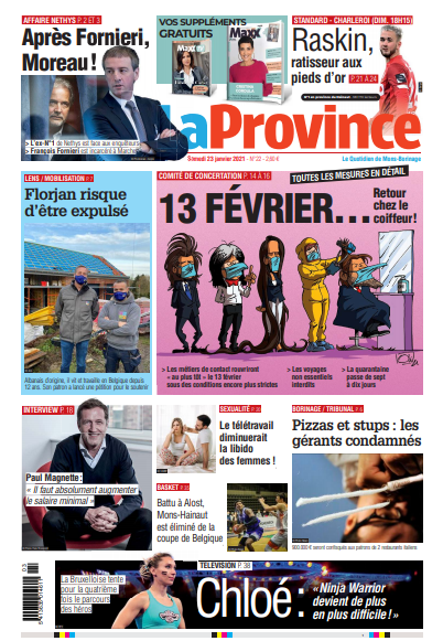 journaux Belges Du Dimanche 24 Janvier 2021