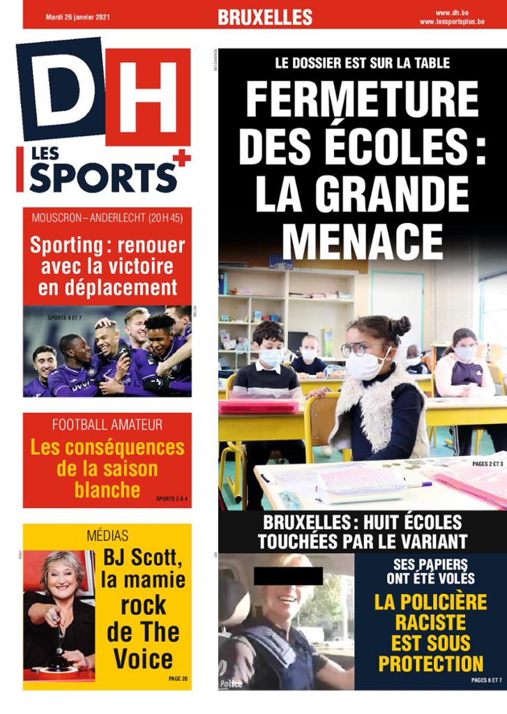 journaux Belges Du Mardi 26 Janvier 2021