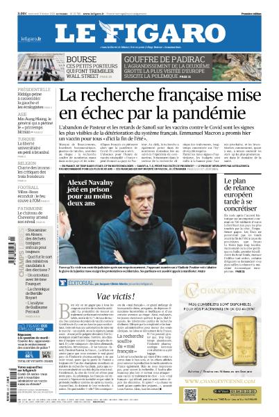 Le Figaro Du Mercredi 3 Février 2021