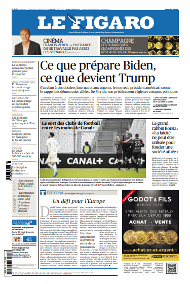 Le Figaro Du Samedi 6 & Dimanche 7 Février 2021