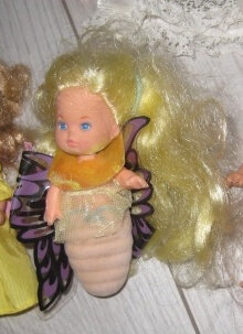 petites poupées sirène, centaure, papillon Aa46