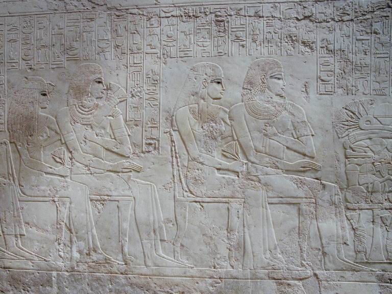 Scène de banquet dans la tombe du vizir Ramose - XVIIIè dynastie