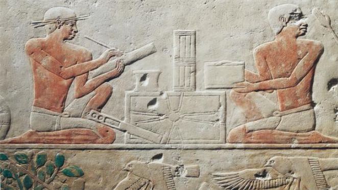 relief mural du Mastaba d'Akhethotep - Ancien Empire, Vè dynastie - Nécropole de Saqqara.