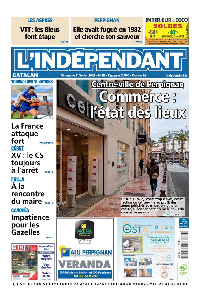 L'Indépendant (3 Éditions) Du Dimanche 7 Février 2021