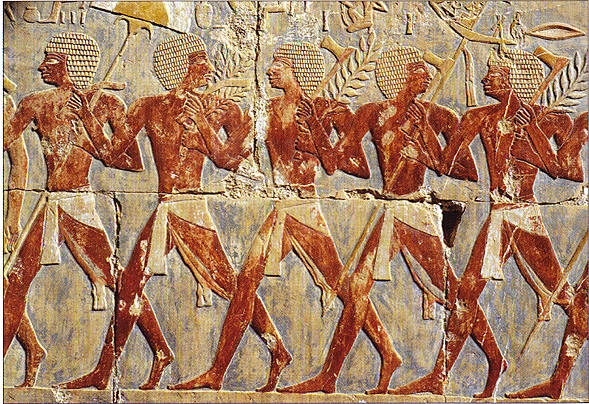 Soldats de l'armée d'Hatchepsout - XVIIIe dynastie - Deir el-Bahari