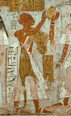 Représentation du grand prêtre dans la tombe de Nefer-Ronpet de la XIIIè dynastie