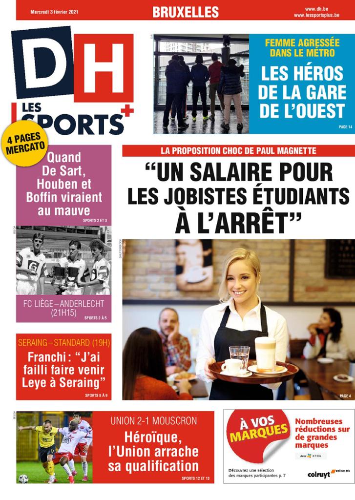 journaux Belges Du Mercredi 3 Février 2021