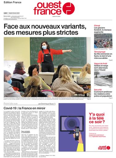 Ouest France Édition France Du Mardi 9 Février 2021