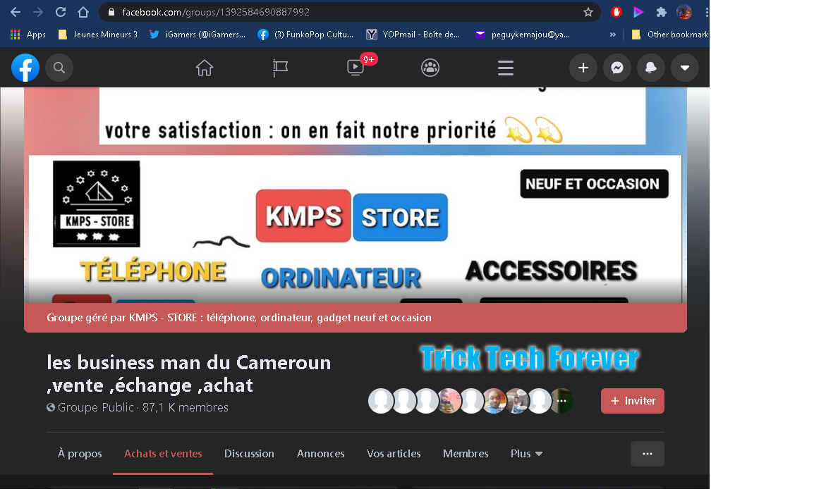 Le TOP 20 des meilleurs pages et groupes de ventes facebook du cameroun (Yaoundé, Douala …) Itc1