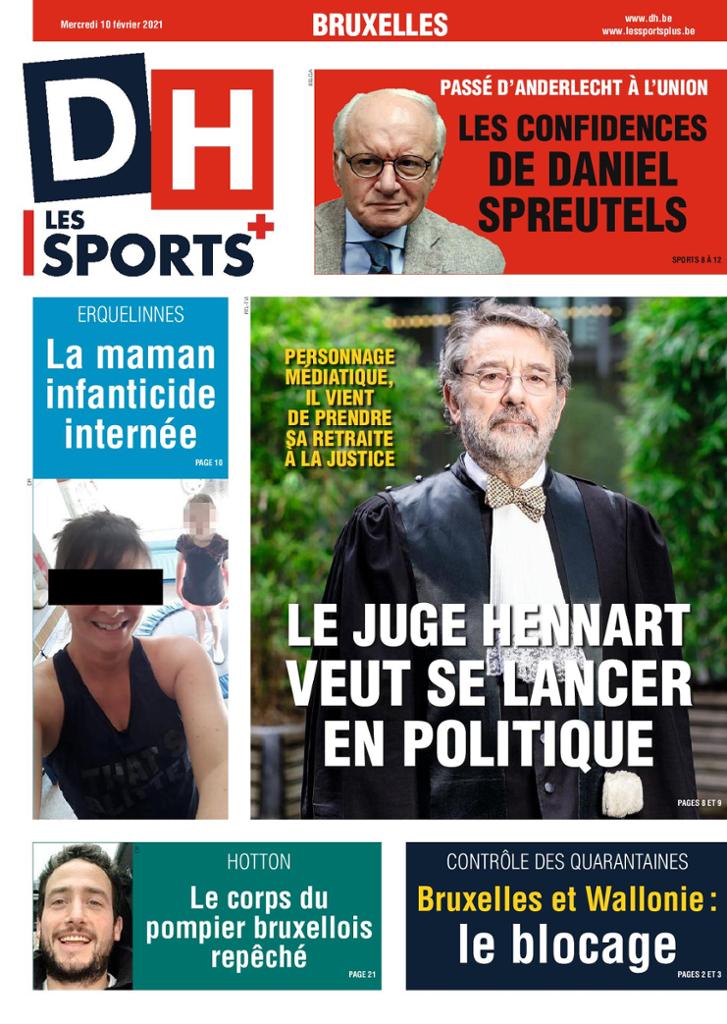 journaux Belges Du Mercredi 10 Février 2021