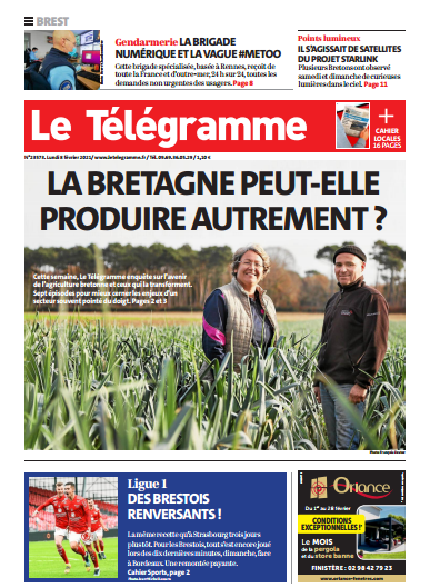 Le Télégramme (3 Éditions) Du Lundi 8 Février 2021