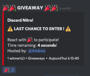 Discord.js Giveaway Bot - Replit