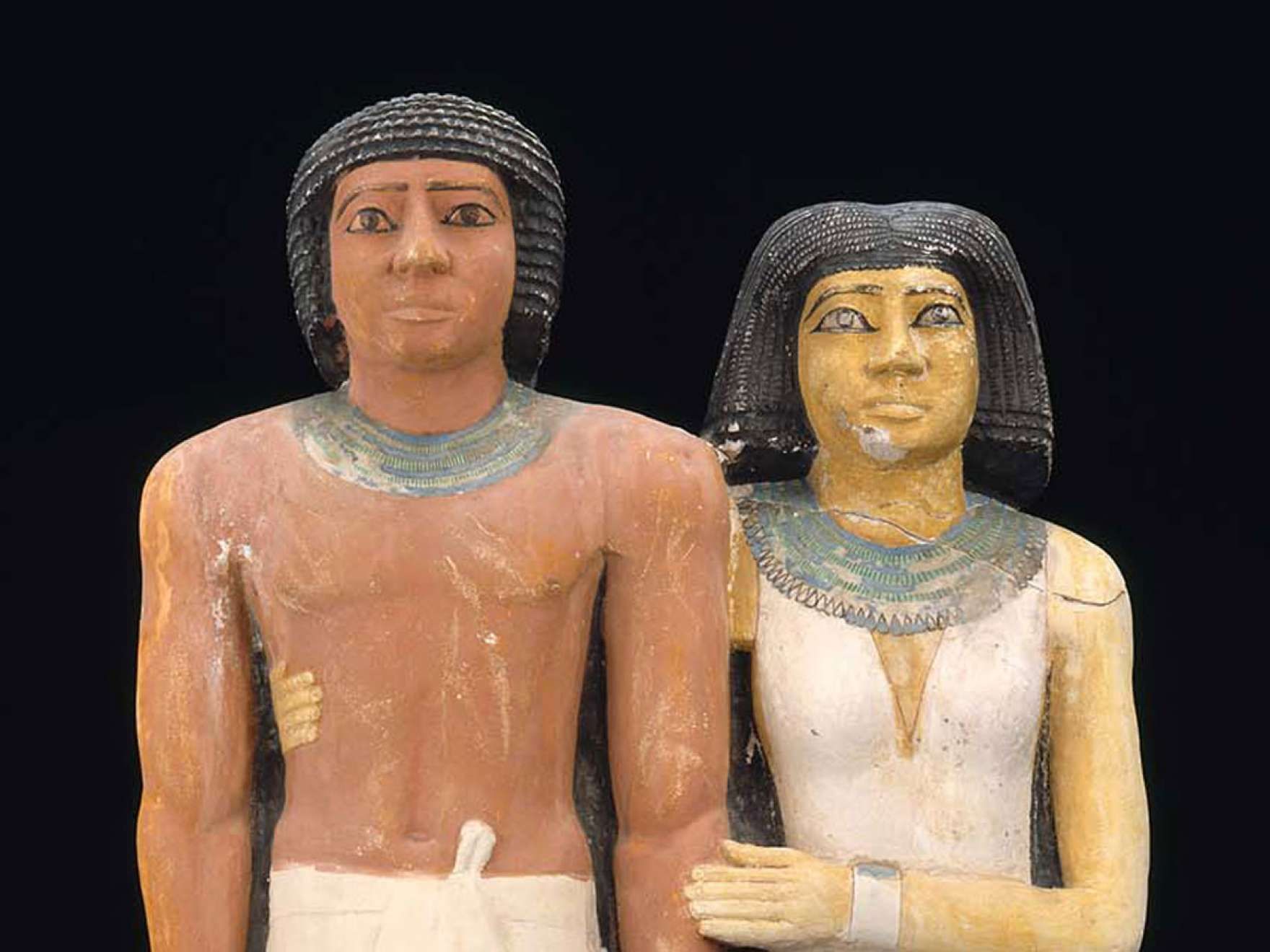 Statues de Ptahkhenoui et de sa femme - Ancien Empire - Vè dynastie