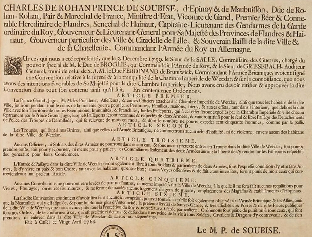 Congé  du 1er régiment provincial d'Etat-Major 1792  6t63