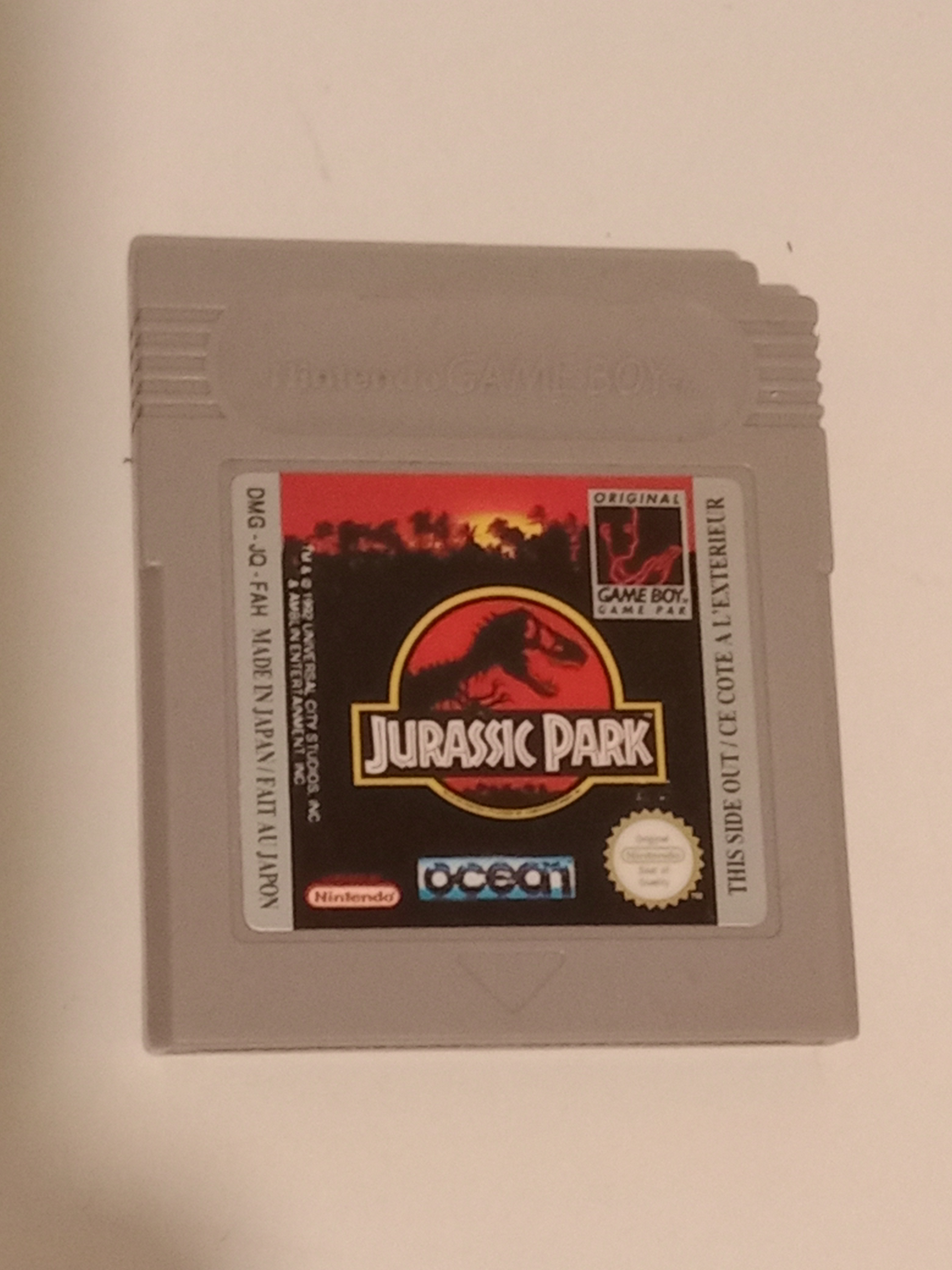 Jeu Jurassic Park pour GameBoy color