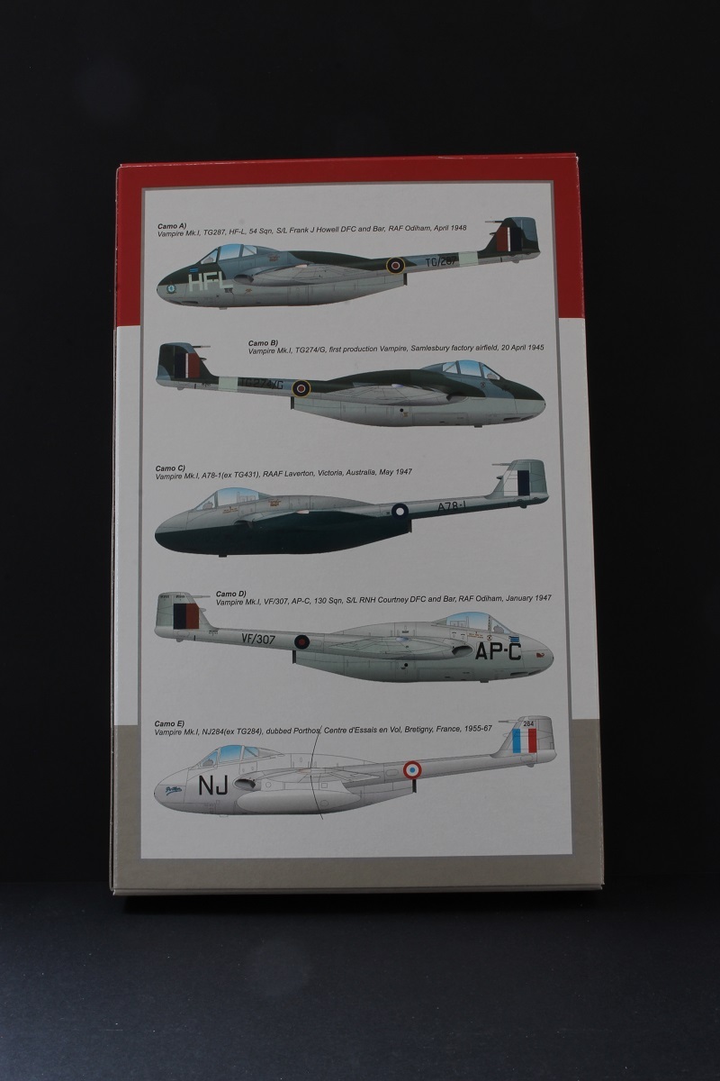 De Havilland Vampire Mk 1 - Kits Special Hobby et Amodel 1/72. Déclinaison des décorations Armée de l'Air. Le Mk1 bicolore est FINI ! Ovrd