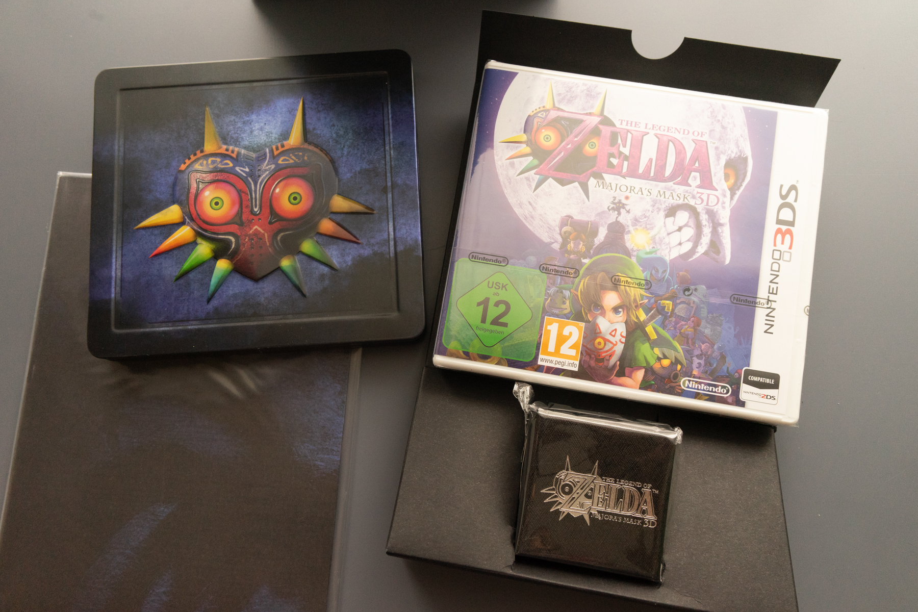 New 3DS XL Zelda Majora's Mask + Collector Zelda 3DS MM + Zelda skyward Wii 6zie