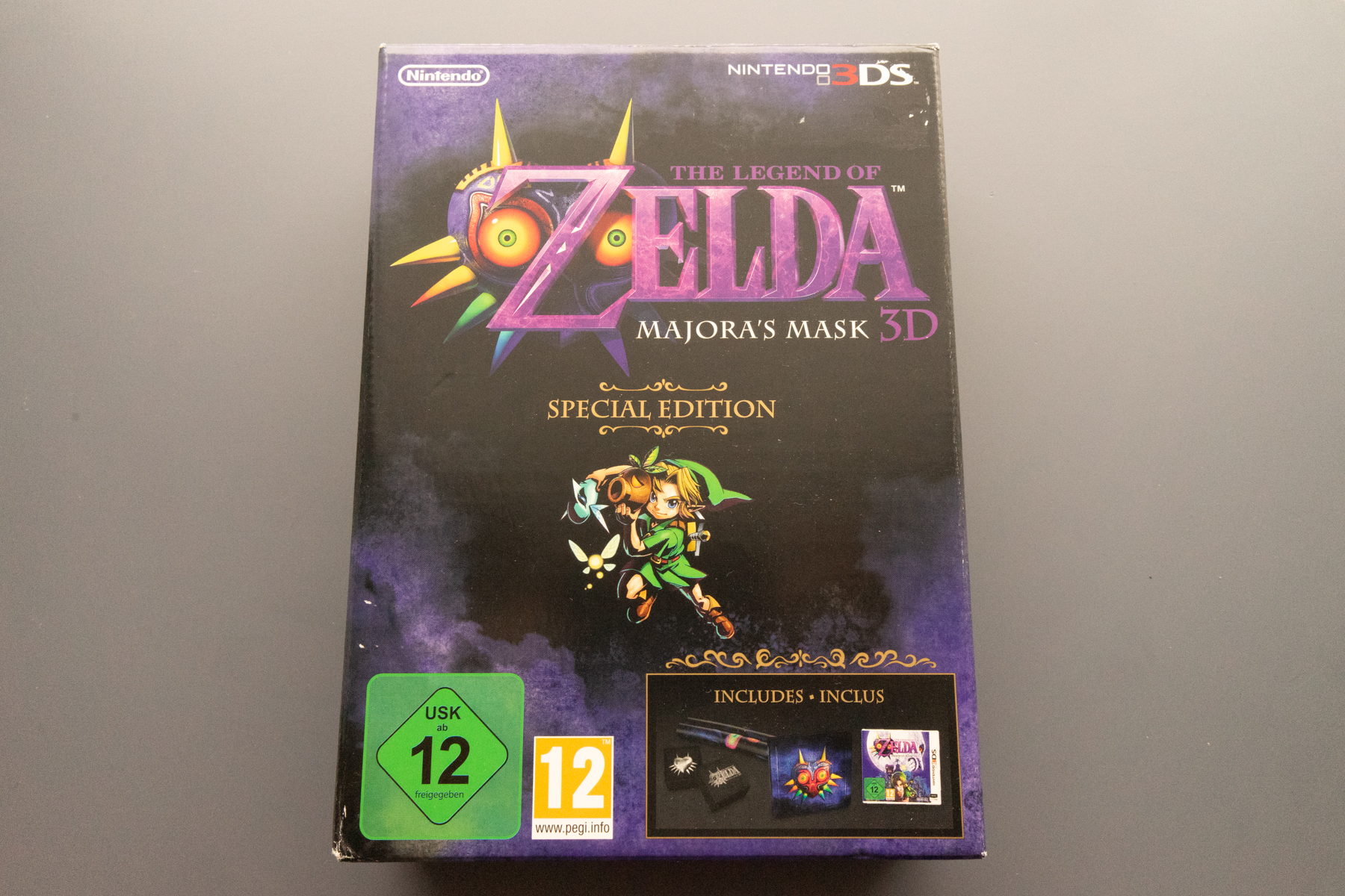 New 3DS XL Zelda Majora's Mask + Collector Zelda 3DS MM + Zelda skyward Wii Cg7e