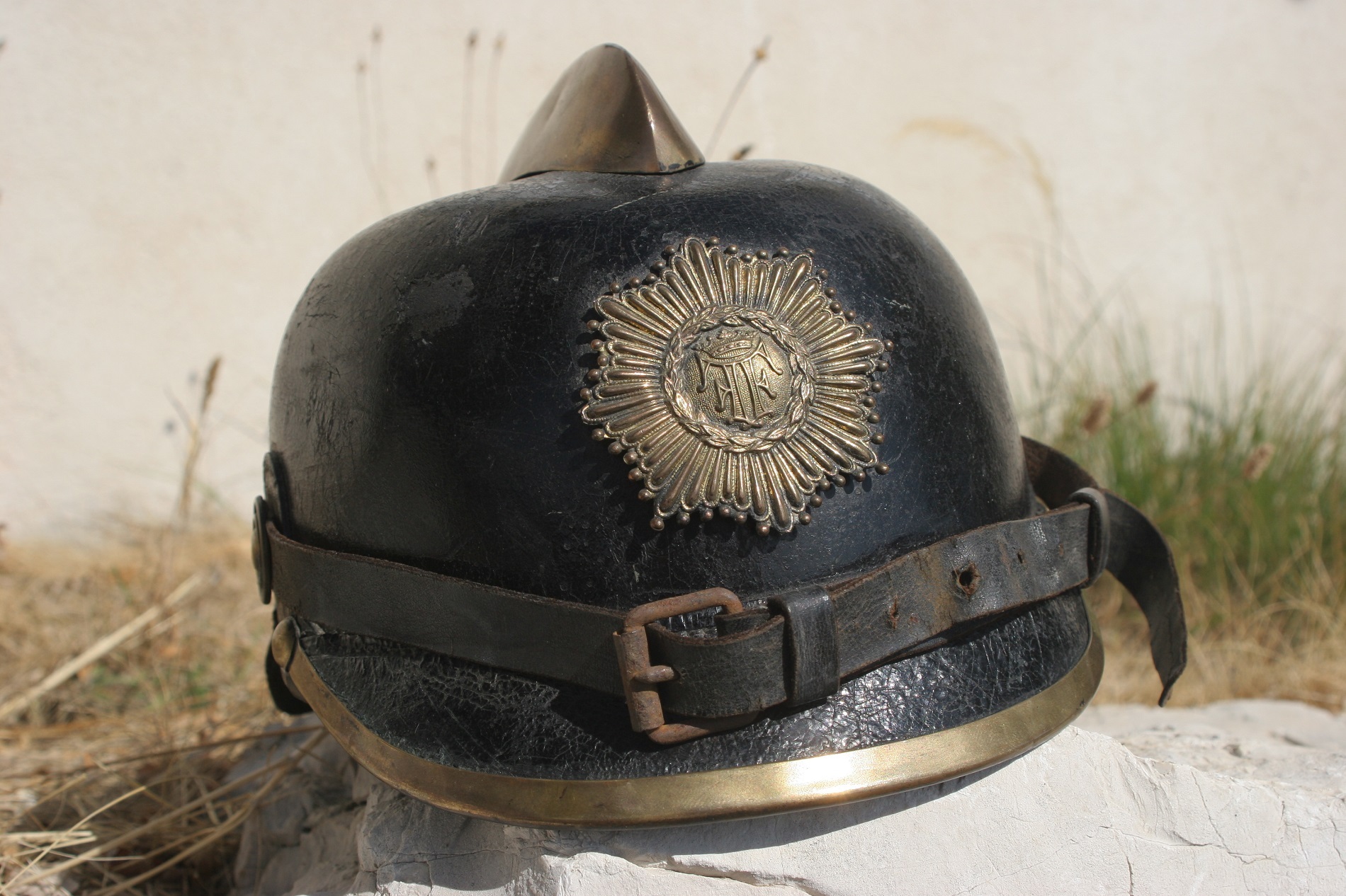 Casque pompier allemand pré 1918 Riog