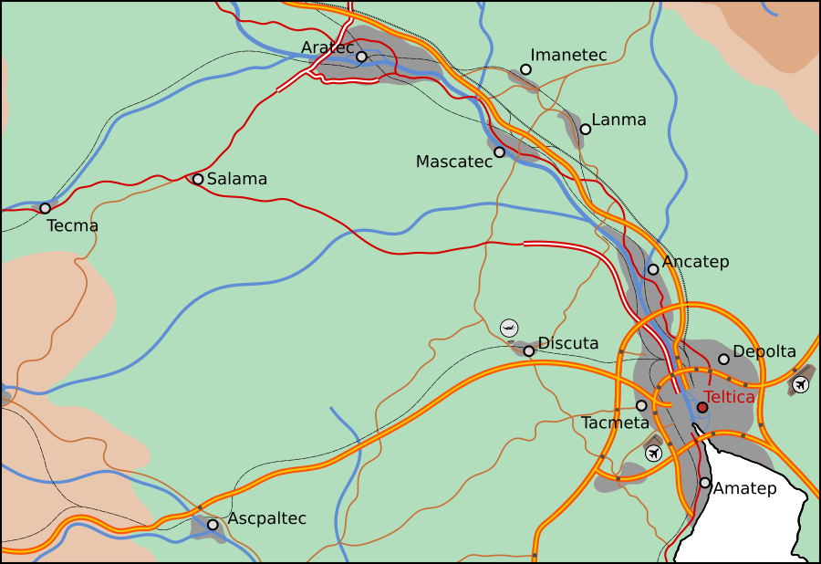 Carte détaillé du bas Imateza
